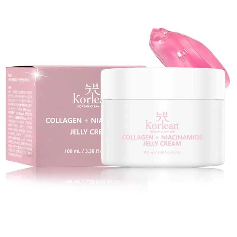 Collagen Jelly Cream- Freeze- Niacinamide & Freeze-Dried Hydrolyzed Collagen- Bring hydration, glow and korean glass like skin- No Fragrance, No Artificial Color, Korean Skincare