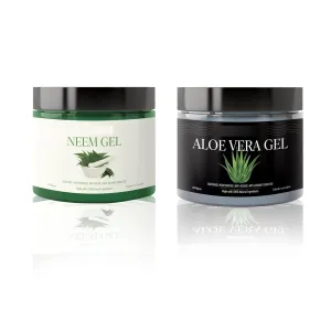 combo pack Neem face gel 100gm and Aloe vera skin gel100gm (Pack of 2)
