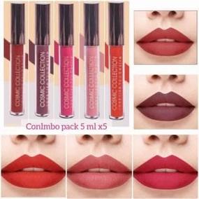 Cosmic collection combo 5x5ml (brilliant red, choco maroon, plum rose pink, nude pink, love to shine)