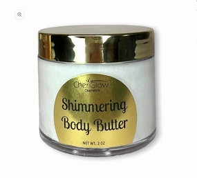 Crushed Diamonds Shimmering Body Butter, Illuminating, Moisturizing, Non-Greasy, Sparkles, Healthy Glow. (2 OZ)