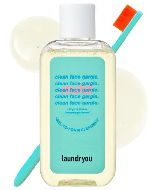 Daily Deep Facial Gel-To-Foam Mild Cleanser with Pine & Lactobacillus Extract for Exfoliating and Sebrum Control to Remove Makeup and Blackheads with Pore Cleansing Brush - (5.64 fl. oz)