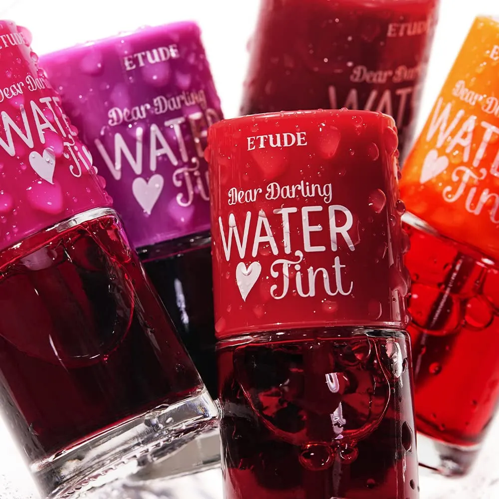 Dear Darling Water Tint - Cherry Ade | Vivid Color Lip Stain with Moisturizing Weightless & Non-Sticky Finish Lip Stain | Smudge-Proof Lip Tint | Korean Makeup, Perfect for Gift