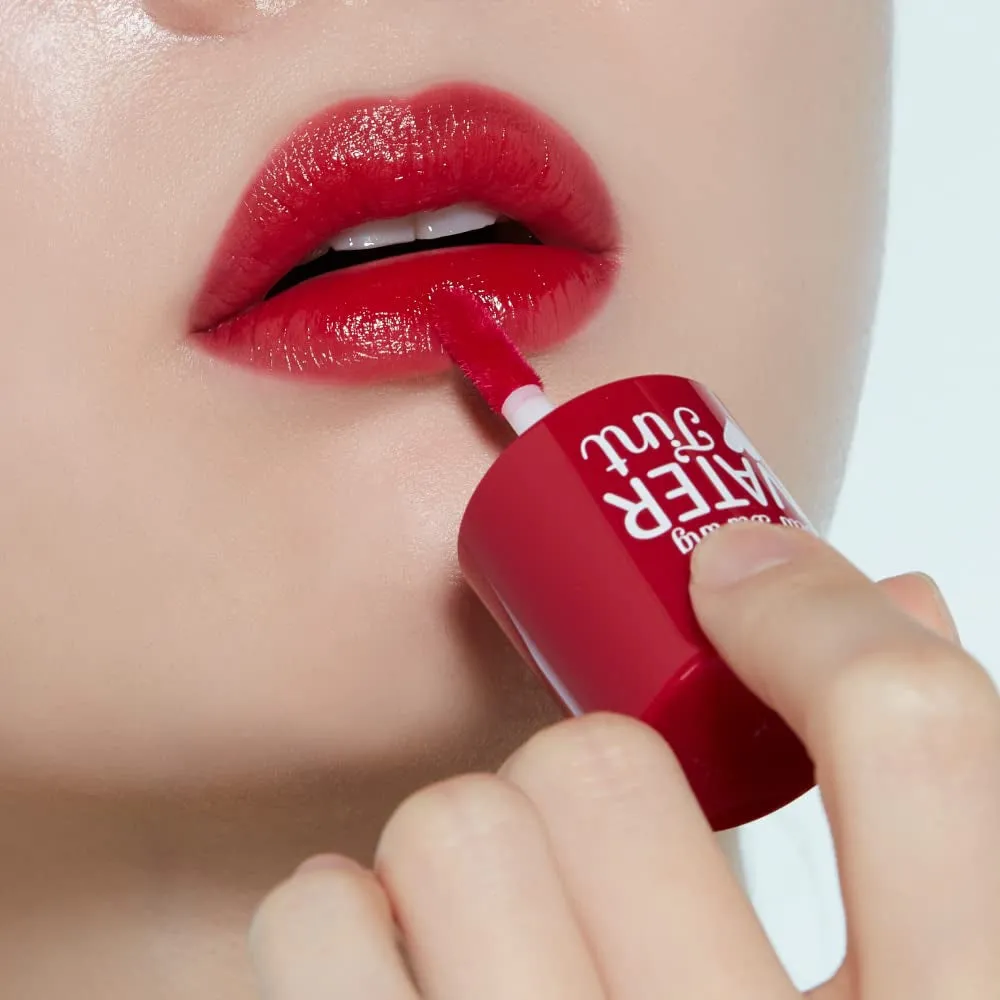 Dear Darling Water Tint - Cherry Ade | Vivid Color Lip Stain with Moisturizing Weightless & Non-Sticky Finish Lip Stain | Smudge-Proof Lip Tint | Korean Makeup, Perfect for Gift