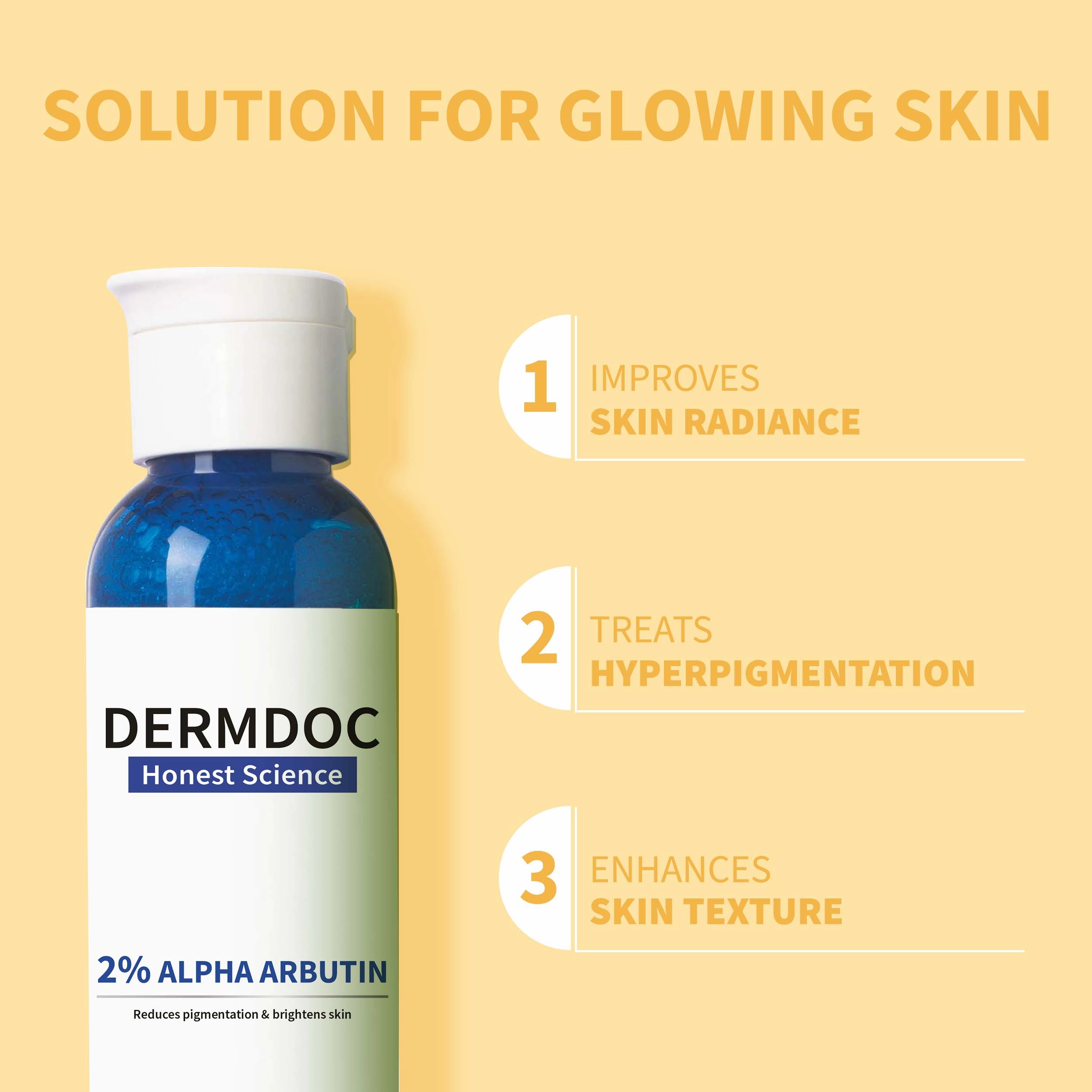 DermDoc Skin Glowing Face Wash with Alpha Arbutin (120 ml)
