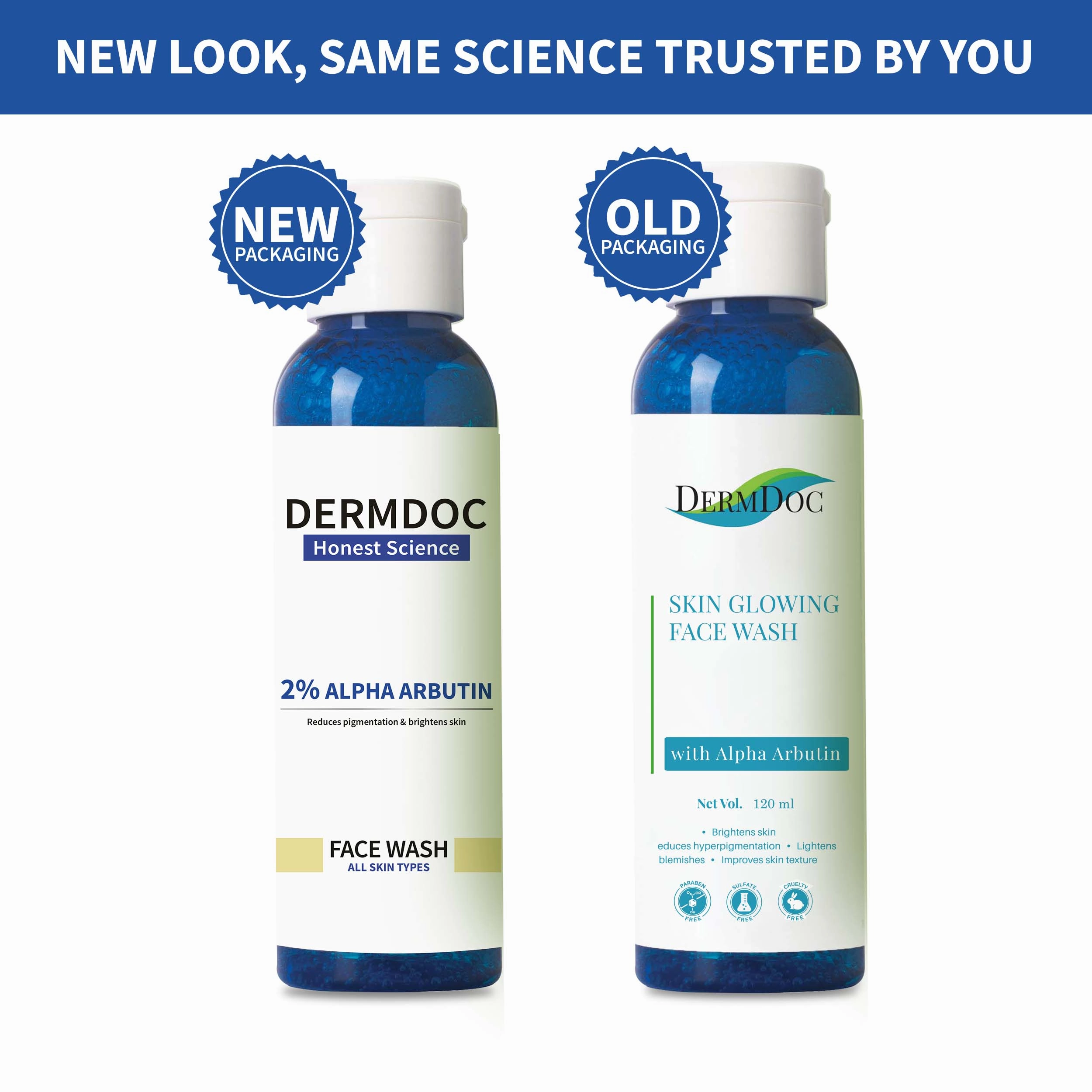 DermDoc Skin Glowing Face Wash with Alpha Arbutin (120 ml)