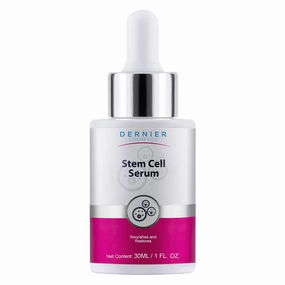 Dernier Stem Cell Serum for Face – 3% Bio Vegan Stem Cells 1% Hyaluronic Acid 0.3% Allantoin | Overnight Hydrating Anti-Aging Moisturizer for Wrinkles Collagen Boost Acne Inflammation (1 fl oz)