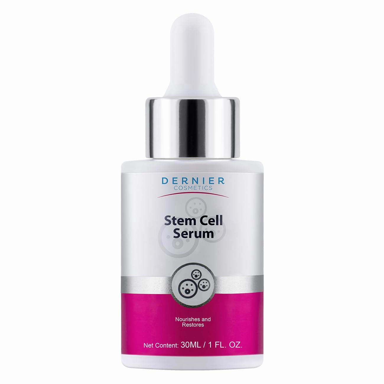 Dernier Stem Cell Serum for Face – 3% Bio Vegan Stem Cells 1% Hyaluronic Acid 0.3% Allantoin | Overnight Hydrating Anti-Aging Moisturizer for Wrinkles Collagen Boost Acne Inflammation (1 fl oz)