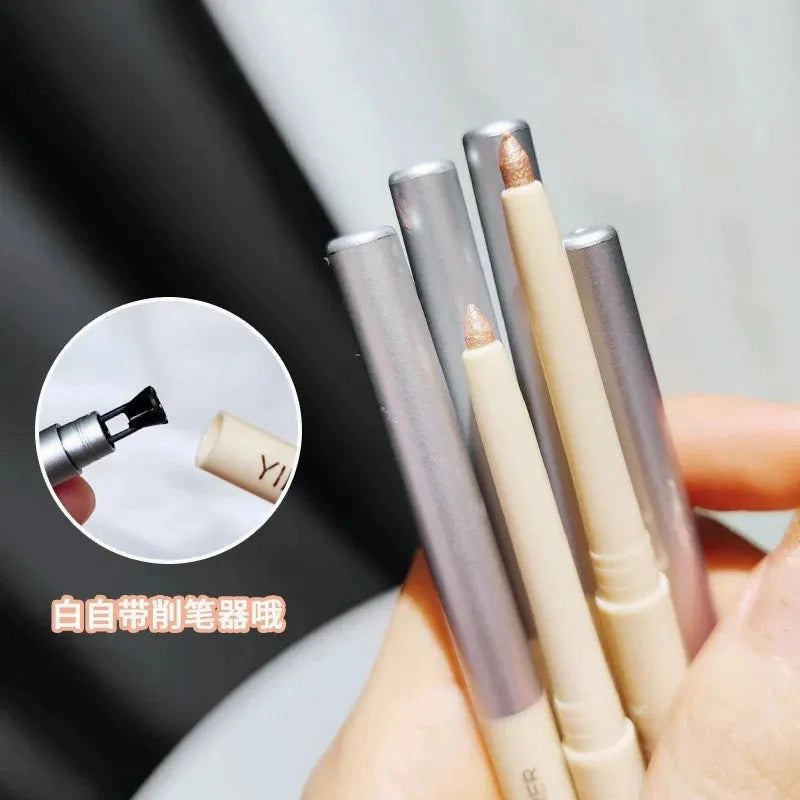 Diamond Glitter Eyeshadow Liner Pencil Eye Makeup Highlighter Waterproof Matte Pink Silkworm Champagne Gold Eyeliner Pen