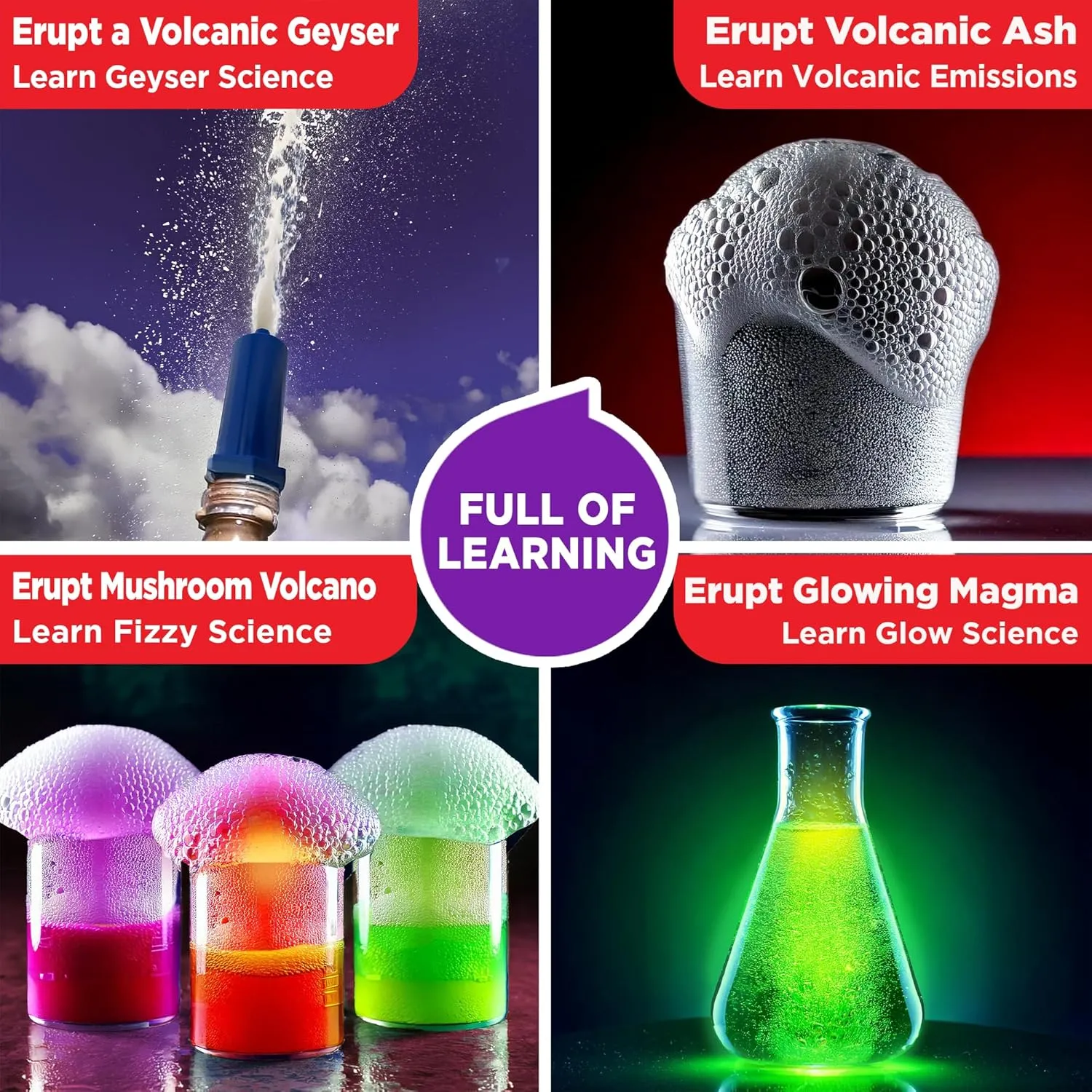 Doctor Jupiter STEM Volcano Science Kit for Kids Ages 8-9-10-11-12-13-14 | Birthday Gift Ideas for Boys & Girls 8  Years Old | Toy with 50  Experiments | Learning & Educational Kits