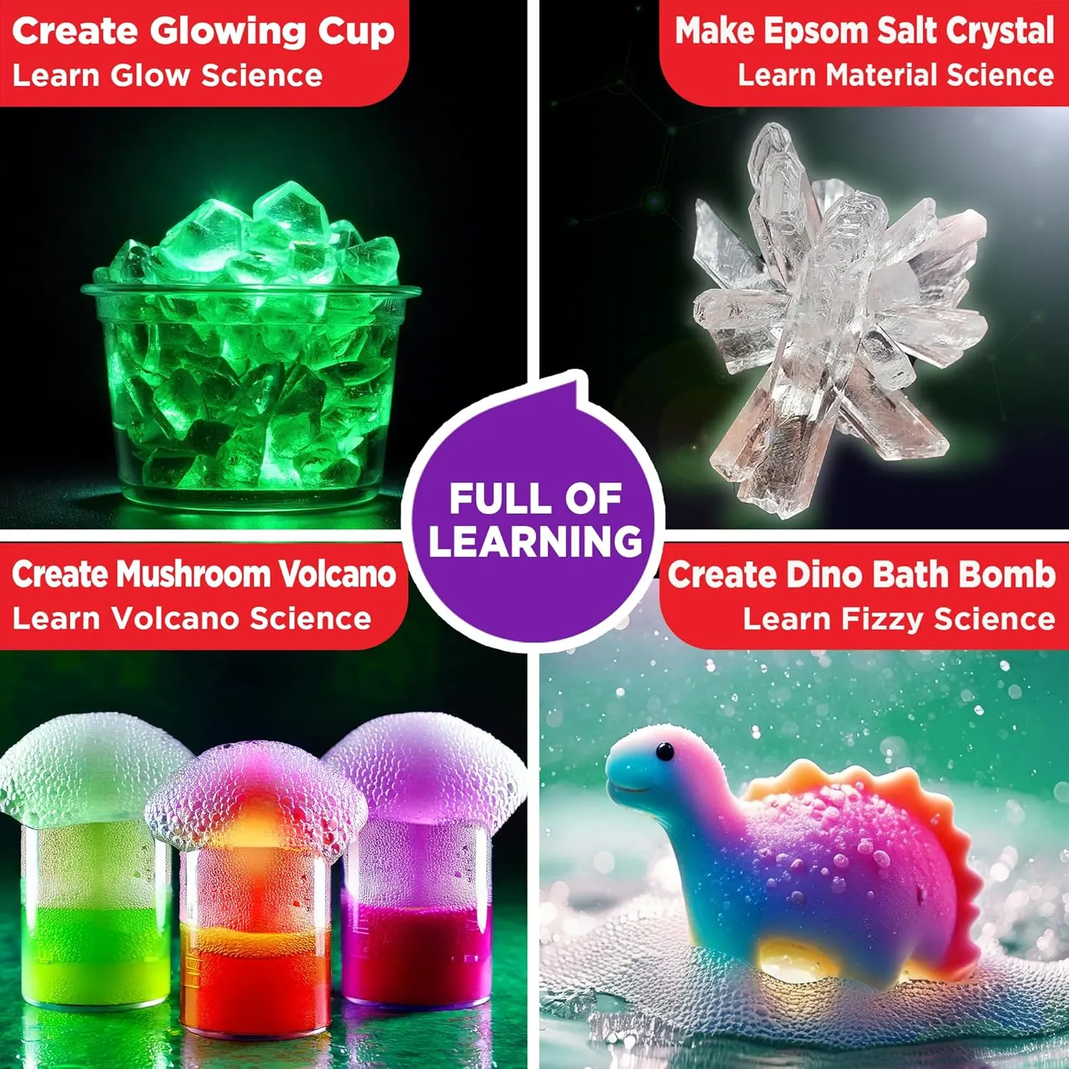 Doctor Jupiter Super Science Kit for Kids Ages 8-9-10-11-12-13-14 | Birthday Gift Ideas for Boys & Girls 8  Years Old | STEM Toy with 100  Experiments & Geyser Tube | Learning & Educational Kits