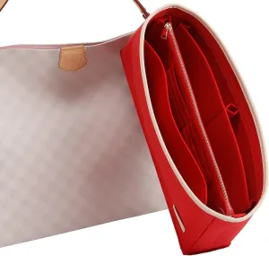 Doxo Purse Organizer Insert,Felt Handbag & Tote Bag Fit LV Graceful PM(Red,SM)