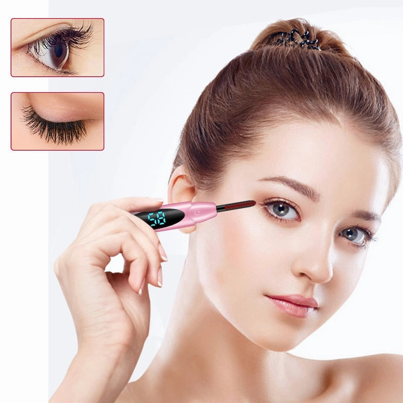 Electric Heated Eyelash Curler USB Charge Makeup Curling Kit