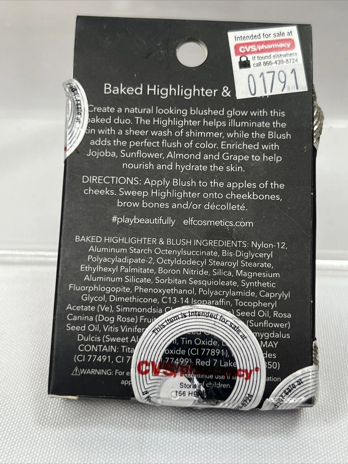e.l.f. Rose Gold Baked Highlighter And Blush  Glow Two Shades ￼ 83371