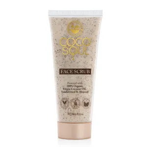 Face Scrub with Coconut & Ayurveda |Gentle Exfoliation | Deep Pore Cleansing | Revitalizing & Tan Reduce | Silicones, Mineral Oil, Paraben & Sulphate Free | Vegan | 100g