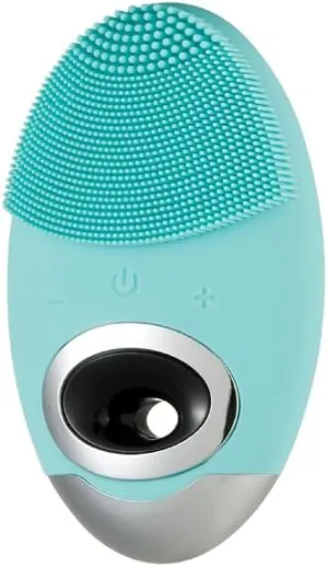 Face Scrubber Exfoliator, Electric Silicone Sonic Face Scrubber, Deep Cleansing Silicone High-Density Soft Bristles Cordless Charging, for Men Women