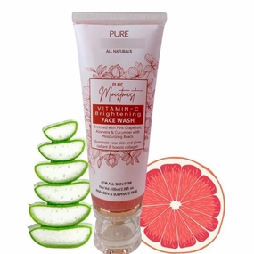 face wash vitamin -C for women girls men bright glowing skin with Natural Vitamin- C(100ml) dark spots buildable coverage creamy formula