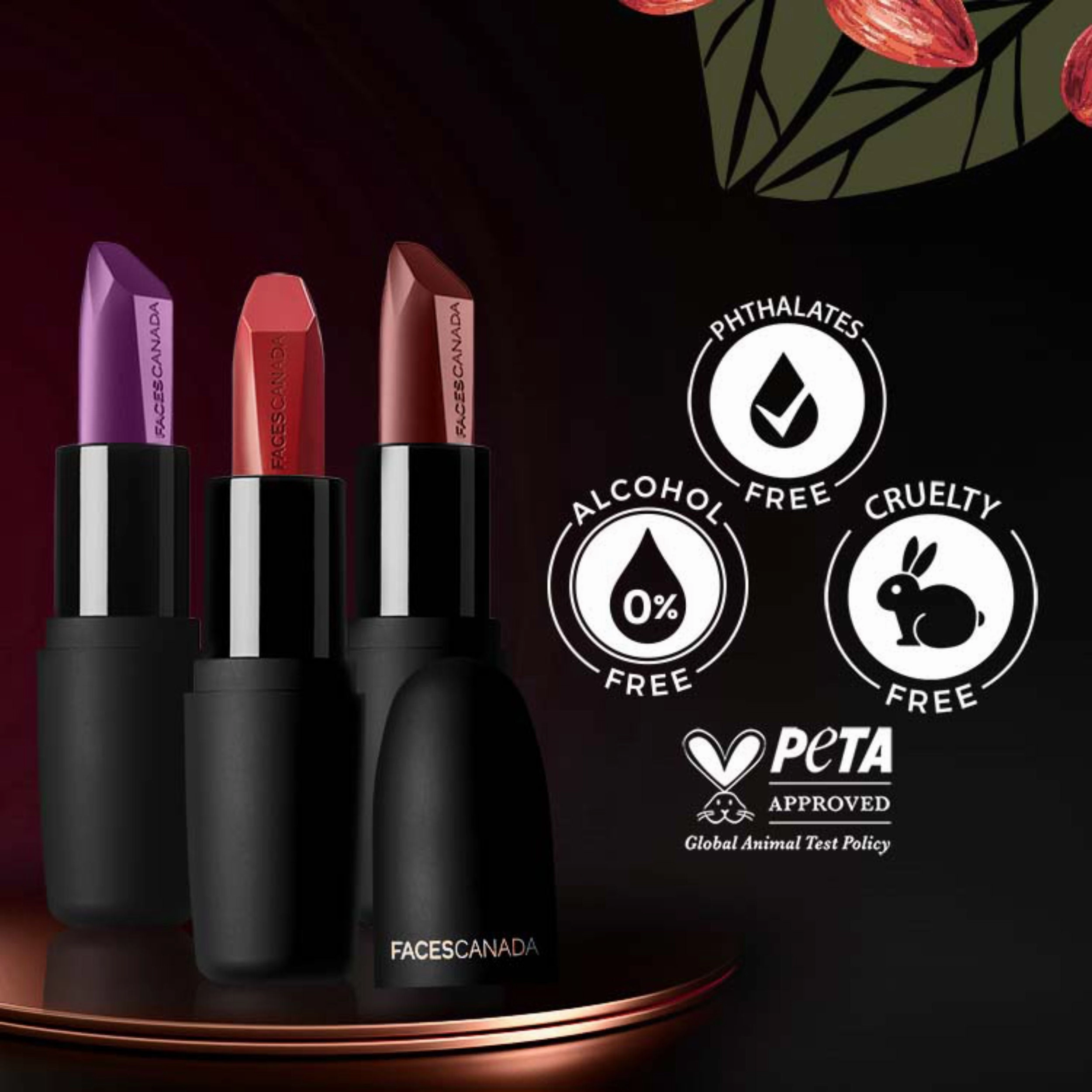 Faces Canada Weightless Matte Lipstick |Jojoba and Almond Oil enriched| Highly pigmented | Smooth One Stroke Weightless Color | Keeps Lips Moisturized | Shade - Flamboyant Plum 4g