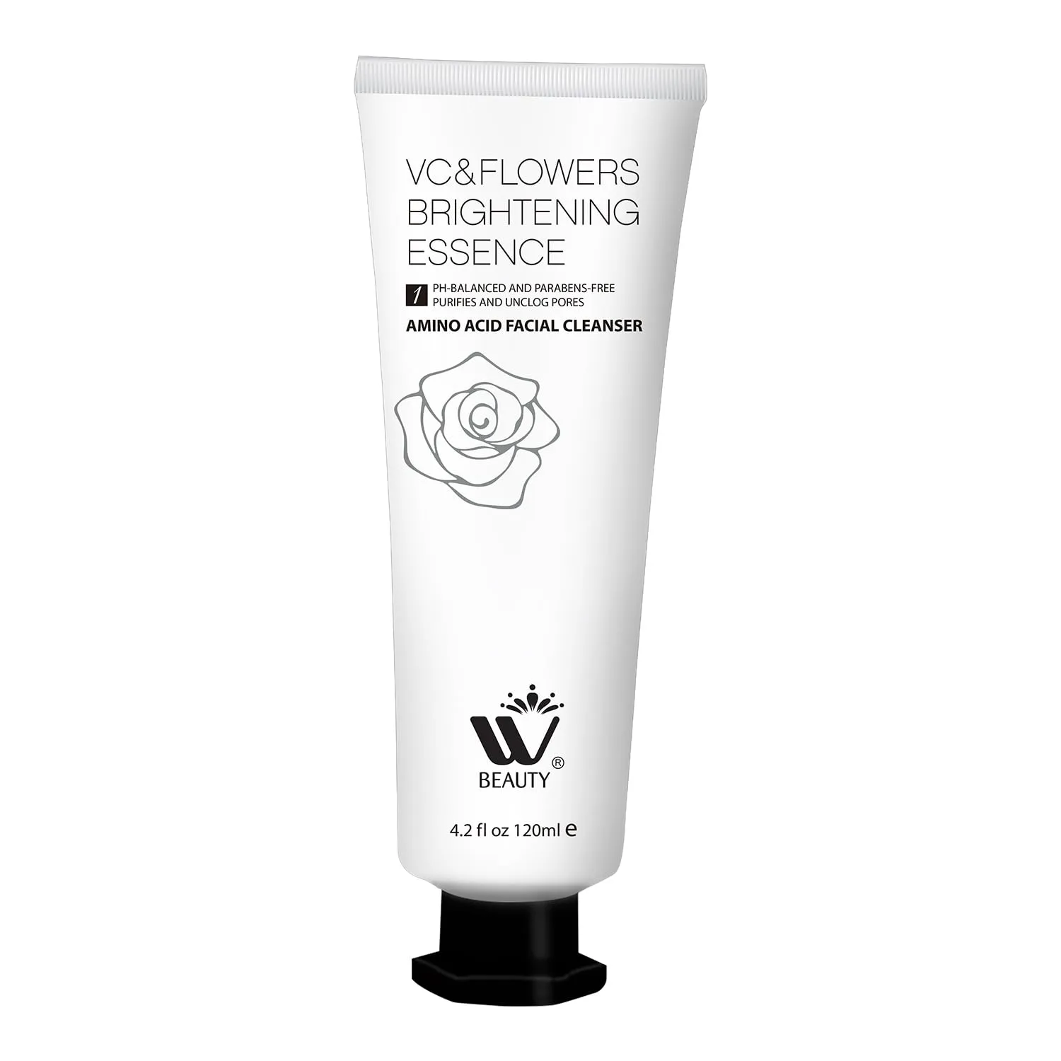 Facial Cleanser with Amino Acid, Perfect Anti-Aging, Skin Brightening and Wrinkle Reducing Acne Daily Face Wash for All Skin Types With Organic & Natural Ingredients - 4.2 fl oz/120 ml