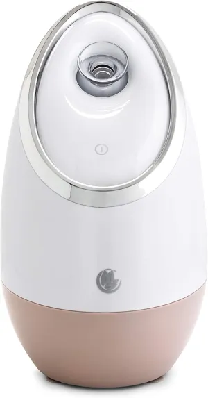 Facial Steamer SPA  by Microderm GLO - Best Professional Nano Ionic Warm Mist, Home Face Sauna, Portable Humidifier Machine, Deep Clean & Tighten Skin, Daily Hydration for Maximum Serum Absorption