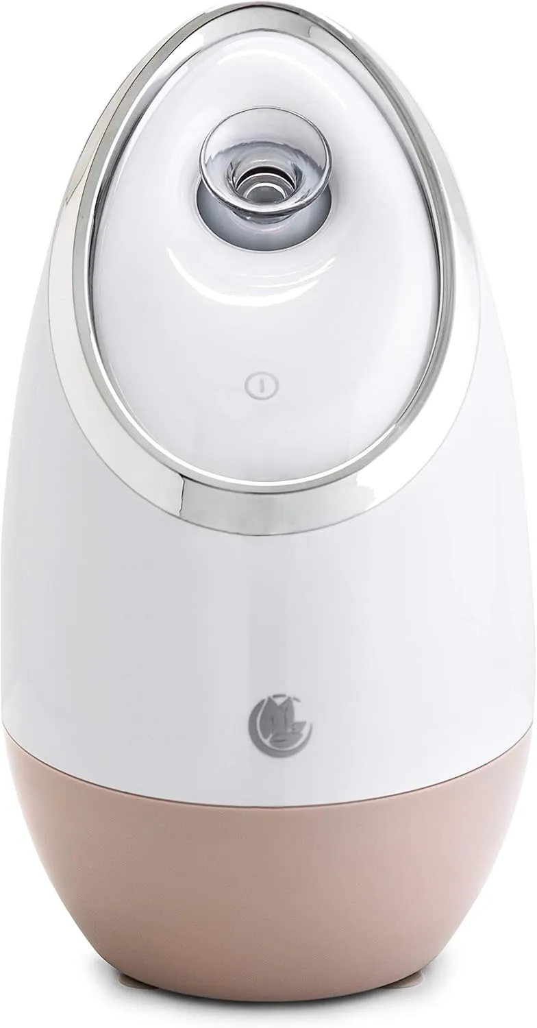 Facial Steamer SPA  by Microderm GLO - Best Professional Nano Ionic Warm Mist, Home Face Sauna, Portable Humidifier Machine, Deep Clean & Tighten Skin, Daily Hydration for Maximum Serum Absorption