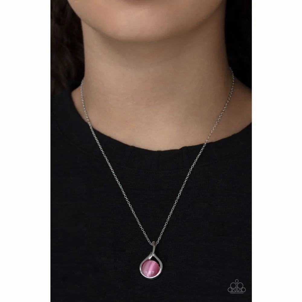 Fairy Lights - Pink Necklace
