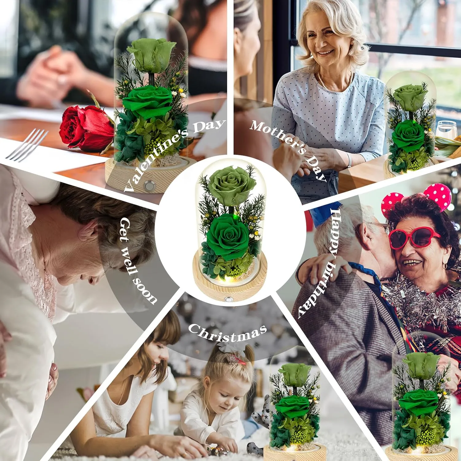 Flowers, Roses, Gifts–Flowers Bouquet & Forever Flowers for Delivery Prime - Preserved Flowers Birthday Gift for Women, Valentine's, Mother's Day, Christmas–Lasting Fresh Roses, Battery Included