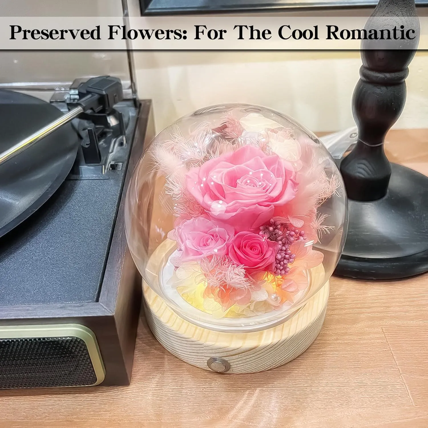 Flowers, Roses, Gifts–Flowers Bouquet & Forever Flowers for Delivery Prime - Preserved Flowers Birthday Gift for Women, Valentine's, Mother's Day, Christmas–Lasting Fresh Roses, Battery Included
