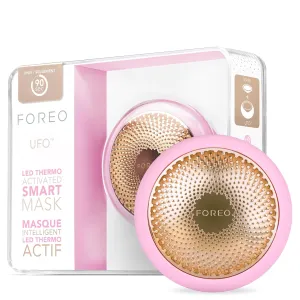 FOREO UFO Face Mask Treatment, Full LED Spectrum & Red Light Therapy For Face, Warming, Face Moisturizer, Dark Spot & Acne Scar Treatment For Face, Anti Aging, Nourishing, Pearl Pink