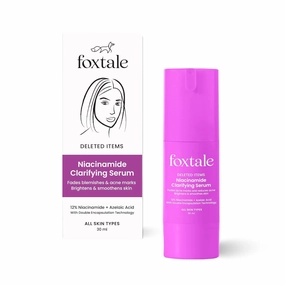 Fox tale 12% Niacinamide Face Serum with Azelaic Acid for Oil Control & Brightening | Reduces Acne, Blemishes & Acne Marks | Brightens & Smoothens Skin | Face Serum for Women & Men | 30 ml