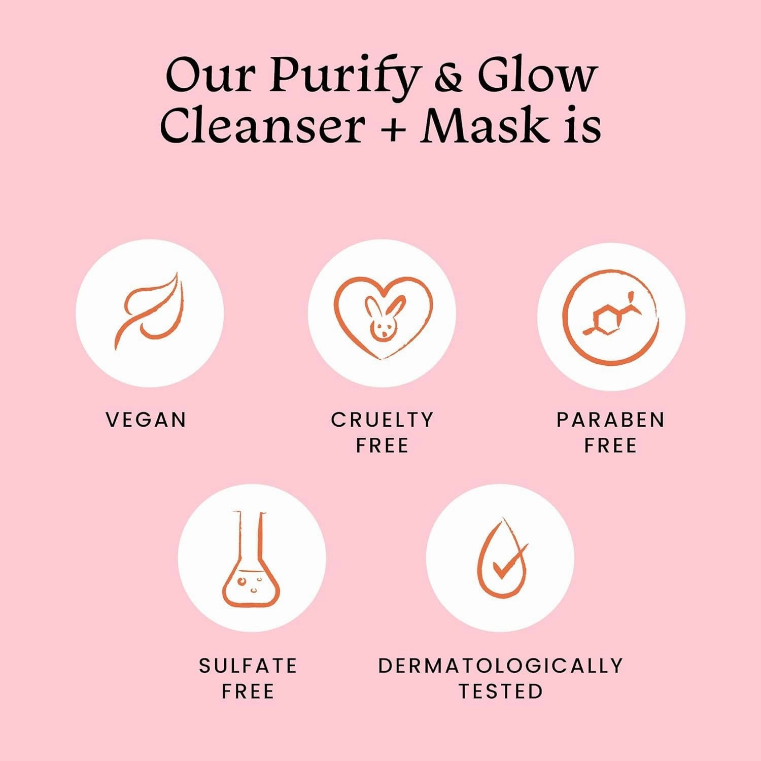Fox-tale Purify & Glow Cleanser   Clay Mask Deep Cleanses Pores | Exfoliating Glow Facial | Instantly Gives Bright Skin, For Normal, Oily and Combination Skin, Men & Women 100ml