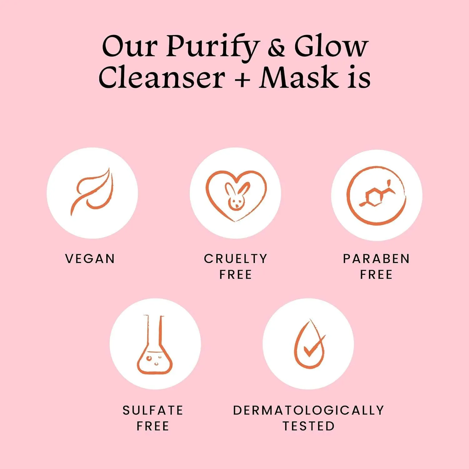 Foxtal.e Purify & Glow Cleanser   Clay Mask - Deep Cleanses Pores, Exfoliating Glow Facial, Instantly Gives Bright Skin, For Normal, Oily and Combination Skin, Men & Women - 100ml
