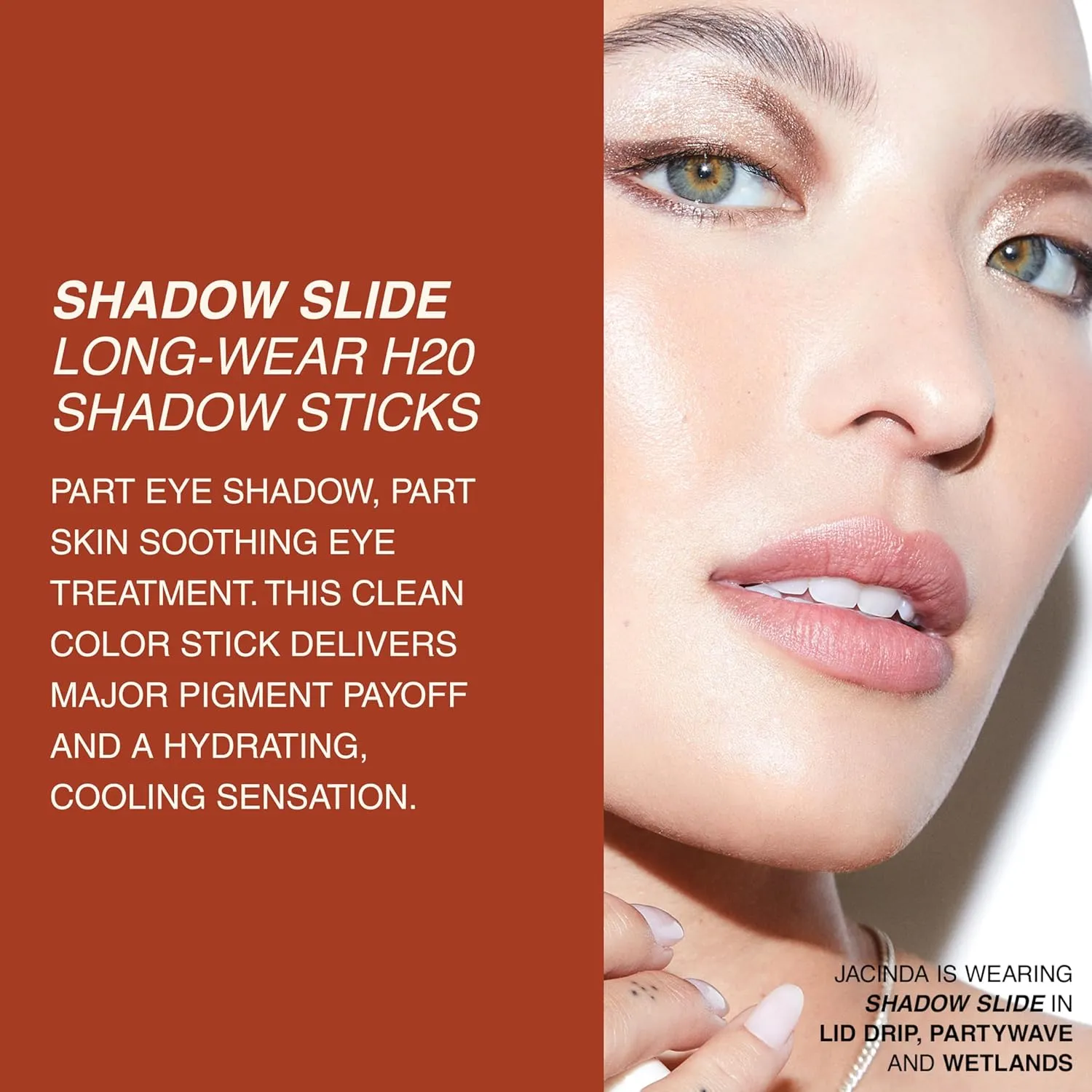 Freck Beauty SHADOW SLIDE Long Wear H2O Shadow Stick – Creamy, Waterproof Eyeshadow Crayon, Highly Pigmented, Smudge-Resistant, Easy Glide for All-Day Wear | ALGAE BABE (Bright Cactus Green)