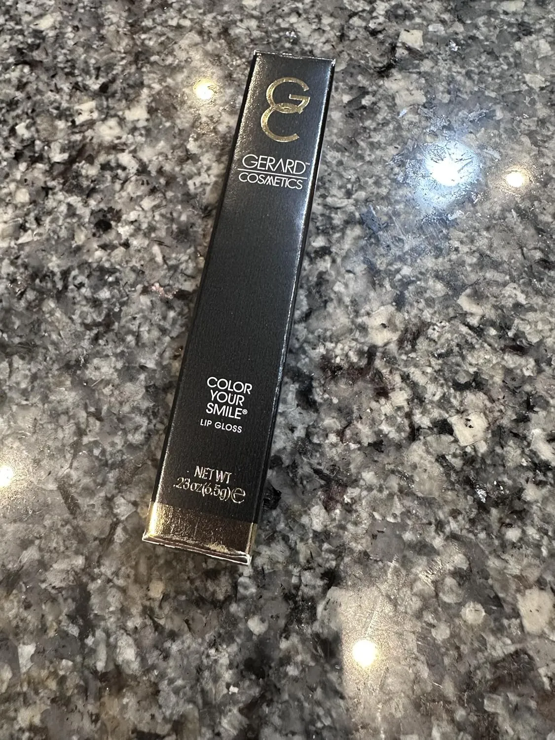Gerard Cosmetics Color Your Smile Lip Gloss Cocoa Bean, Super Pigmented Brown Lip Gloss with LED Light and Mirror, Shiny Finish, Hydrating Brown Lipstick, Cruelty Free and Made in USA