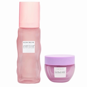 Glow Recipe Plum Plump Hyaluronic Acid Face Cream (20 ml) - Dewy Glow Hydrating Skin Moisturizer to Plump, Balance & Brighten   Pink Juice Hydrating Face Moisturizer for Dry Skin (50 ml)