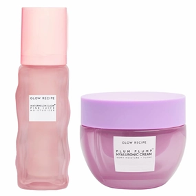 Glow Recipe Plum Plump Hyaluronic Acid Face Cream (50 ml) - Dewy Glow Hydrating Skin Moisturizer to Plump & Balance   Pink Juice Hydrating Face Moisturizer for Dry Skin (50 ml)