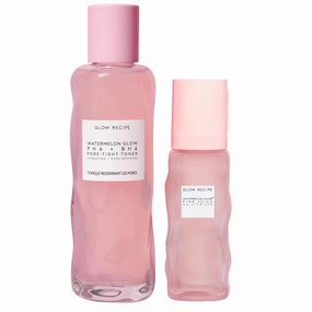 Glow Recipe Watermelon Glow PHA   BHA Facial Toner & Pore Minimizer with Hyaluronic Acid (150 ml)   Watermelon Glow Pink Juice Hydrating Face Moisturizer (50 ml)