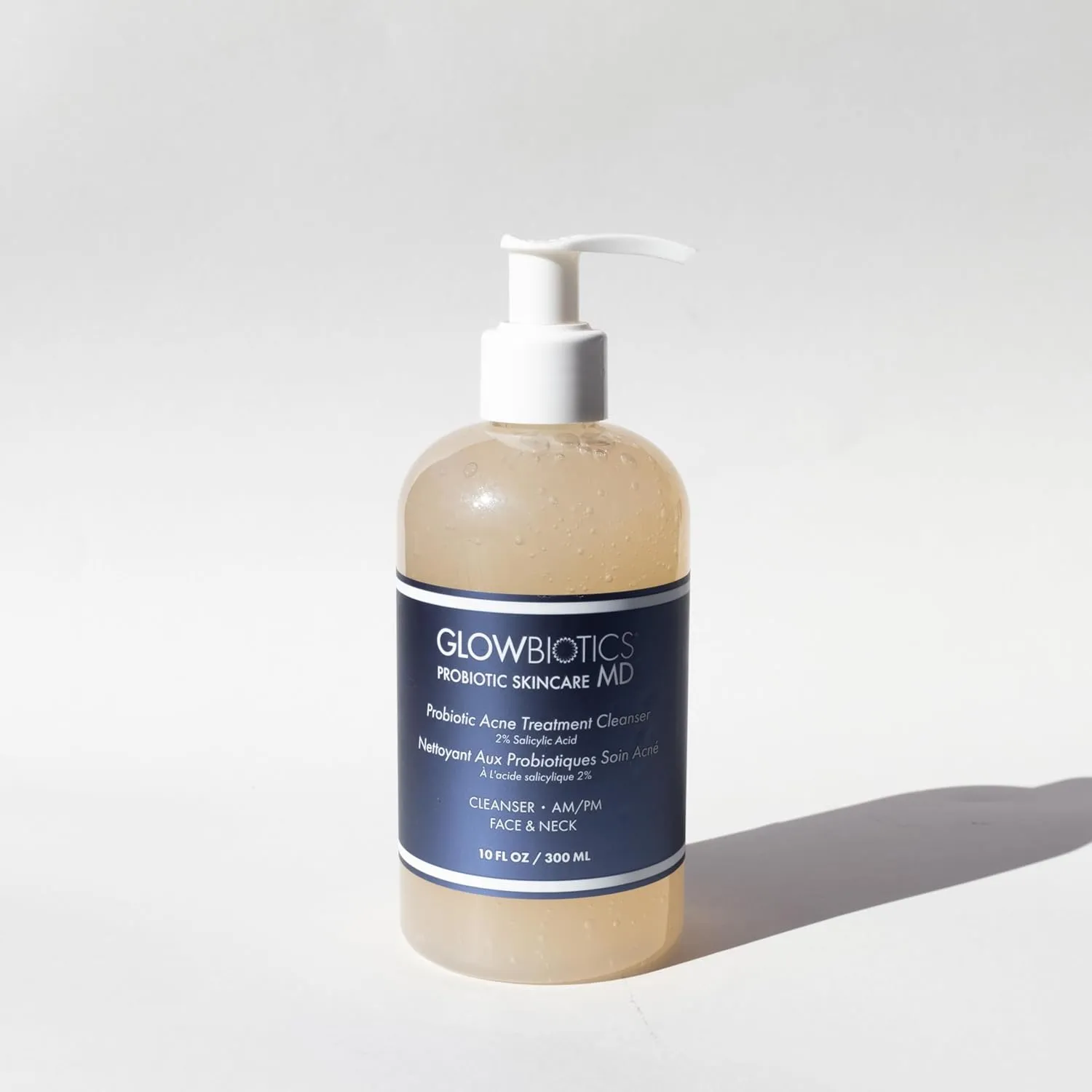 Glowbiotics Probiotic Acne Treatment Cleanser: Foaming Face Wash, Salicylic Acid Acne Control, Oily Skin Solution with Ceramides & Niacinamide, 10 Fl Oz