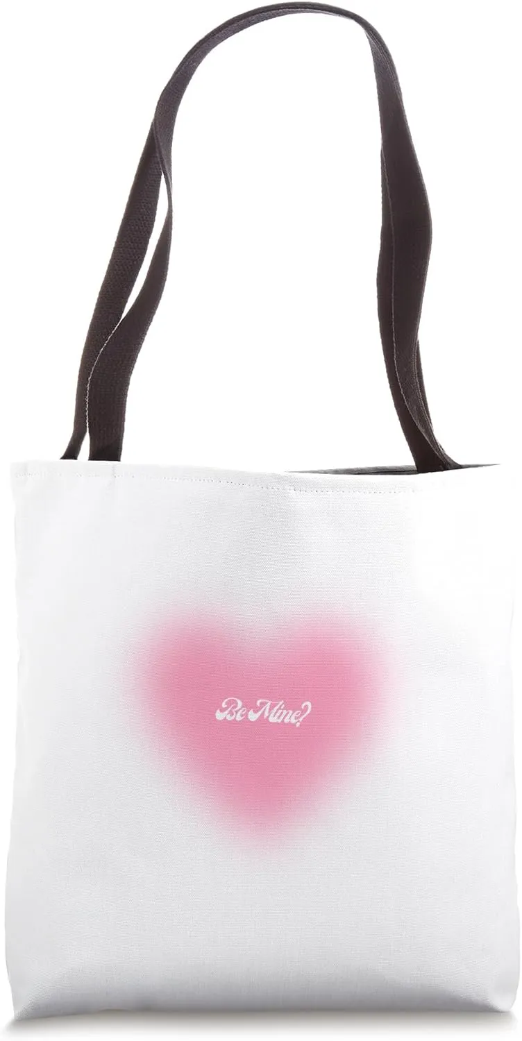 Glowing Affection: A Radiant Heart Design Tote Bag