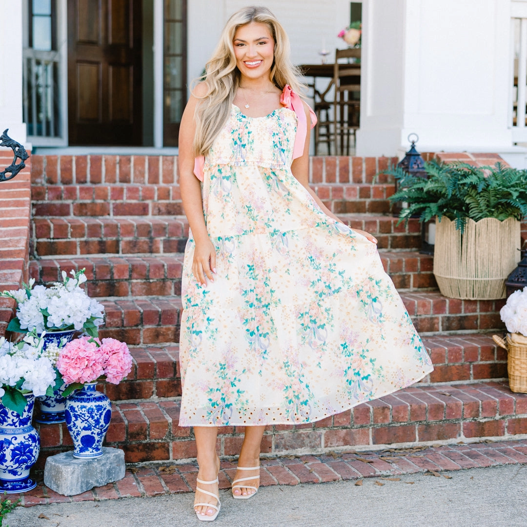 Glowing Rays Dress, Pink