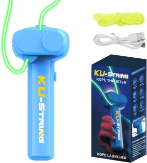 GlowWave Rope Launcher – a Fun, high-Energy Toy That Creates Glowing Trails in Blue, Green & Pink! Perfect for Kids, Parties, Night Play, and Sensory Fun. Light up The Action!