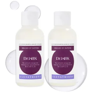 Gluthathione Michellar Gel Facial Cleanser For Sensitive Skin With Hyaluronic acid, Tea Tree And Vitamin | Korean Skin Care Face Wash For Radiant Skin | Hydrating Face Cleanser - 2 Packs