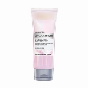 Gly.col.ic Bright Daily Foaming Face Cleanser, 100ml | Glycolic Acid Face Wash for Dull Skin | Daily Glowing Facial Cleanser | Suitable for All Skin Types