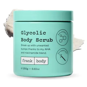 Glycolic Acid Body Scrub | Breakout Busting, KP & Spot Stopper, Dual Exfoliation with Glycolic Acid & Pumice | Reduces Acne with Niacinamide & Soothes Redness with Witch Hazel | 8.82 oz / 250 g