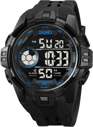Gosasa Men's Sports Watch Multi-Function Waterproof Digital Alarm Student Watch Luminous Electronic Watch