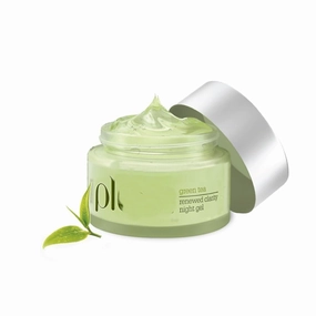 Green Tea Renewed Clarity Night Gel Moisturizing Cream | With Glycolic Acid & Willow Bark |Oil-Free Gel Moisturizer For Women & Men,50gm.
