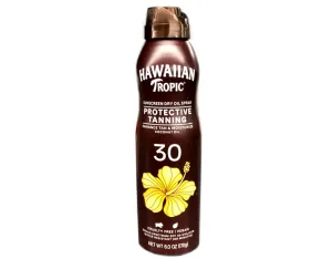Hawaiian Tropic Dry Oil Clear Spray Sunscreen SPF 30 5.2 oz (Pack of 2)