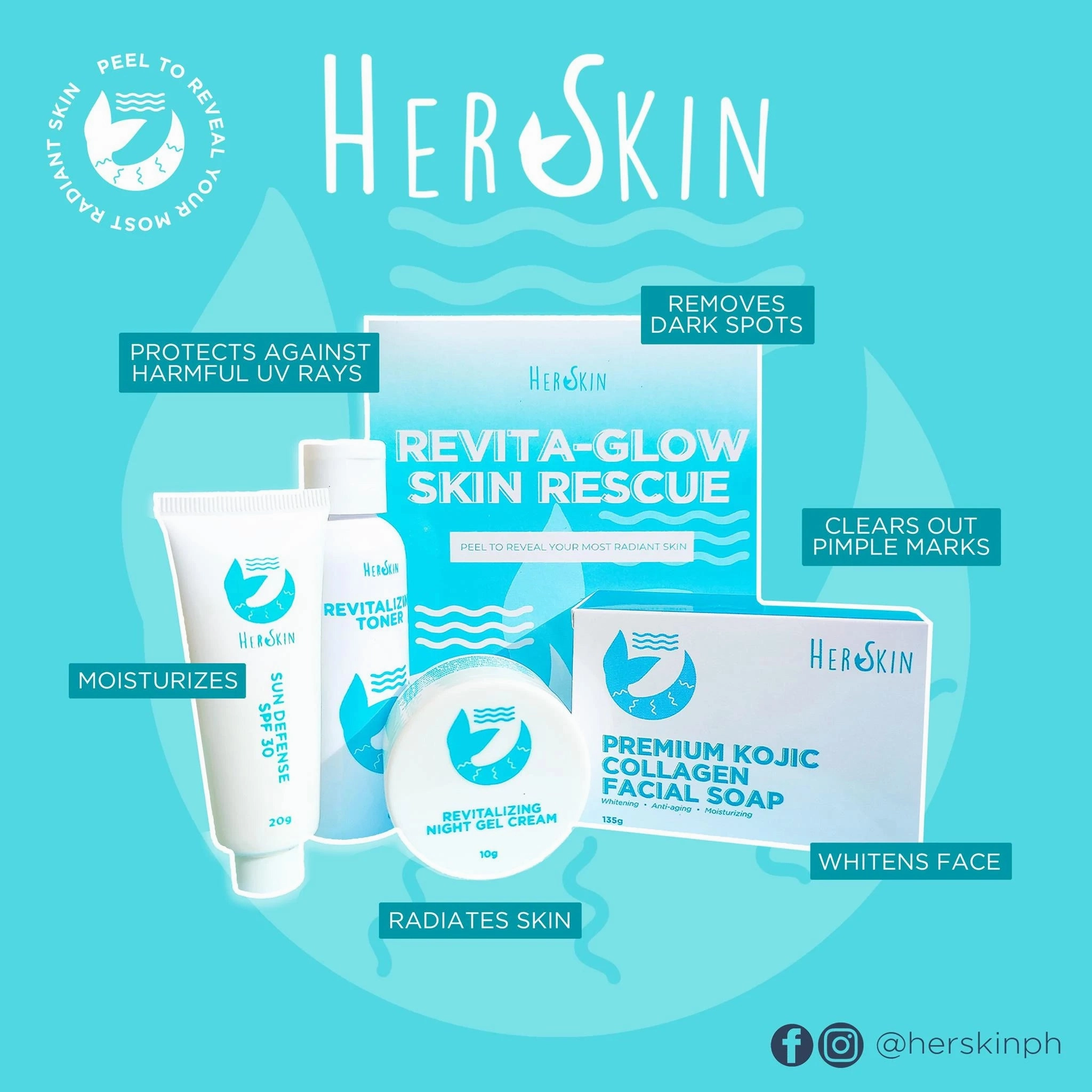 HerSkin Revita Glow Skin Rescue Set