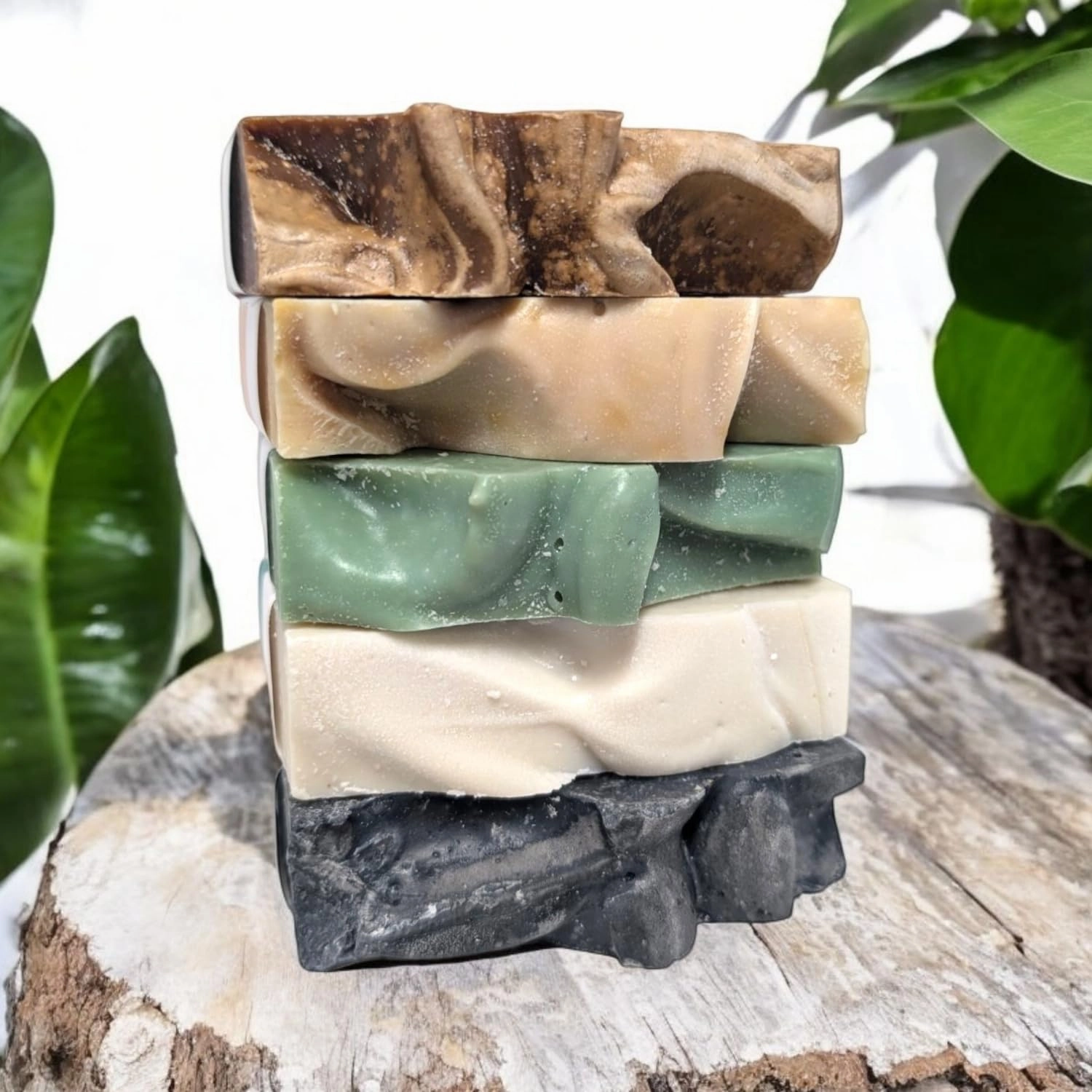 Himalayan Salt Soap Collection Soap Bar – Skin Renewing, Vegan-Friendly with Lavender & Tea Tree Oil – Deep Cleansing & Nourishing for Glowing Skin – 5.8 oz Pack 4