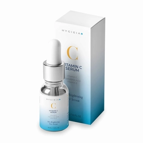 Hygieia Vitamin C Serum – Paraben Free Vitamin C & E Serum with Hyaluronic Acid – Skin Revitalizing & Age Spot Corrector - Hydrating Formula for Glowing Skin, 30 ml