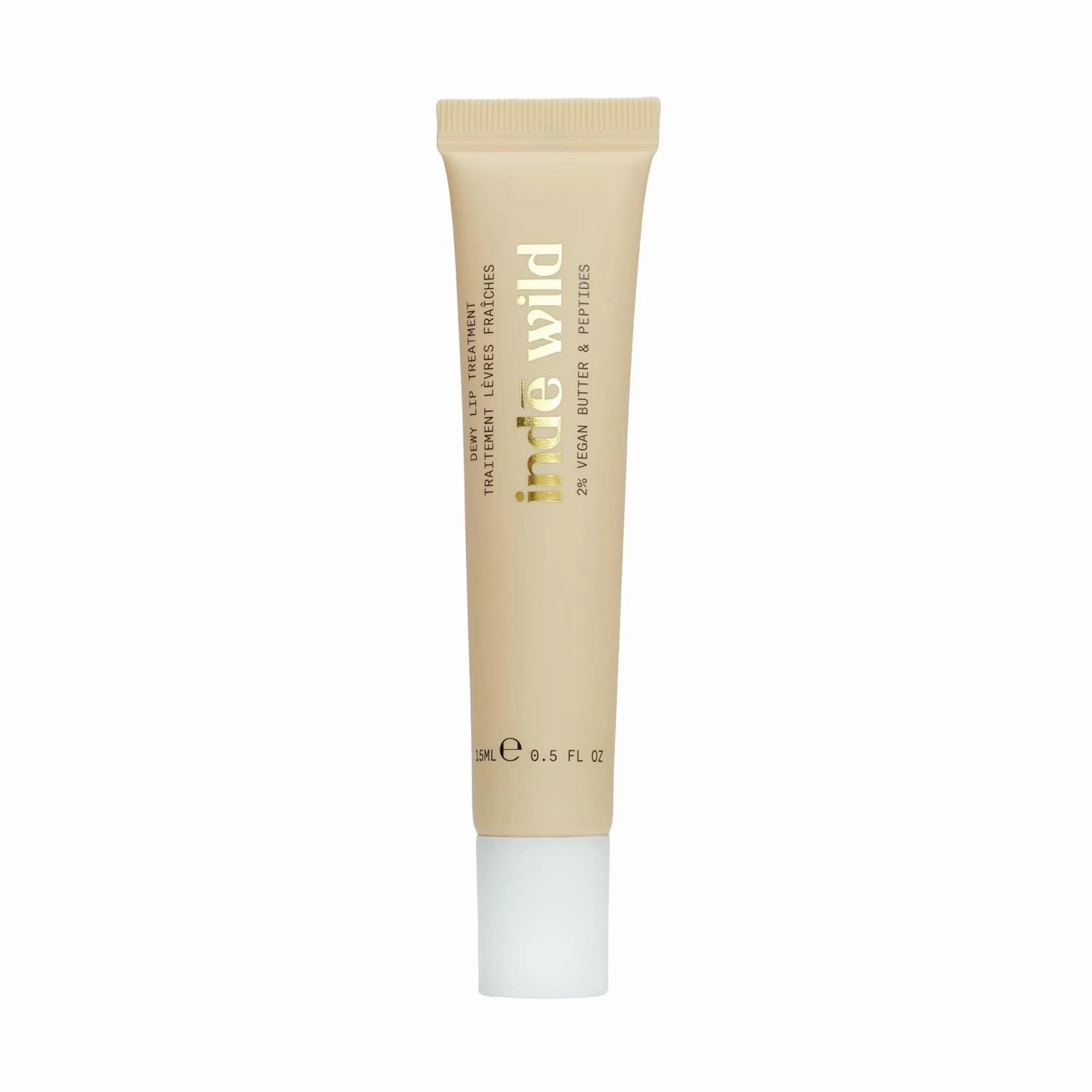 i..n..d.ē ..w.i.l.d. Dewy Lip Treatment - 15ml | Overnight Repair Vegan Lip Balm & Moisturizer | Lasts for 8  hour | With Natural Desi Ghee, Shea Butter, | Hydrating Korean Fomrulation